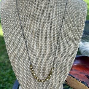 NWOB Silpada Sterling Silver & Brass Precious Pebbles Necklace - N3234